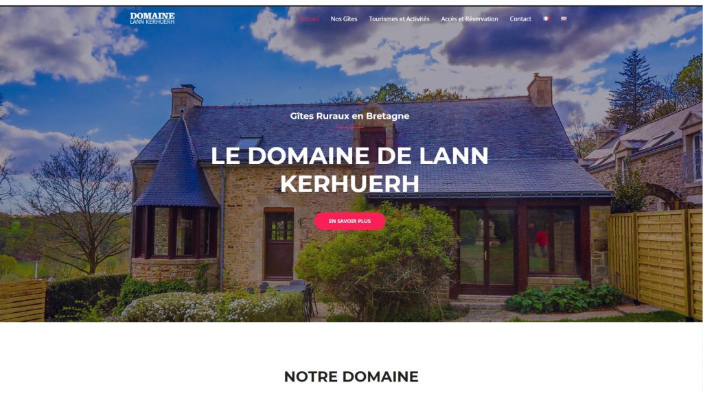 Image du Site web Domaine de Lann Kerhuerh