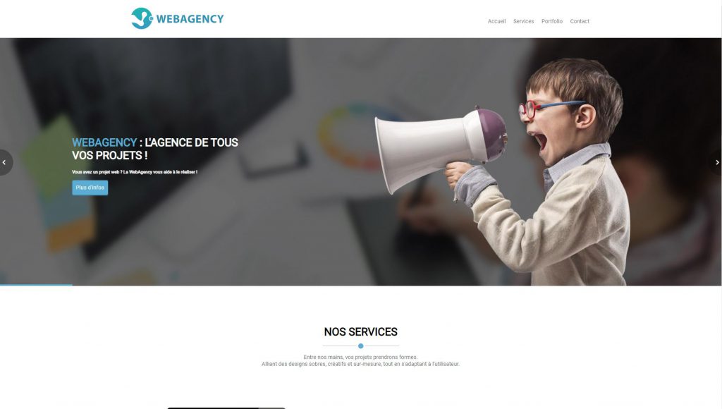 Image de mon projet étudiant Webagency