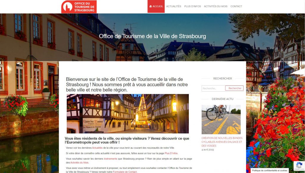 Image de mon projet étudiant Office de tourisme de Strasbourg