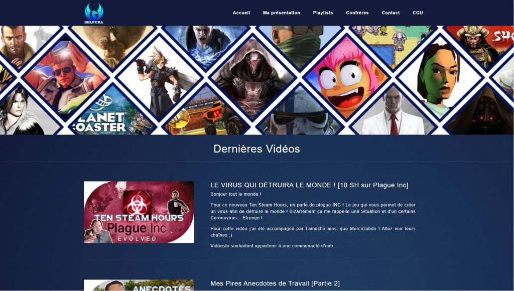 Image du site web Selfura
