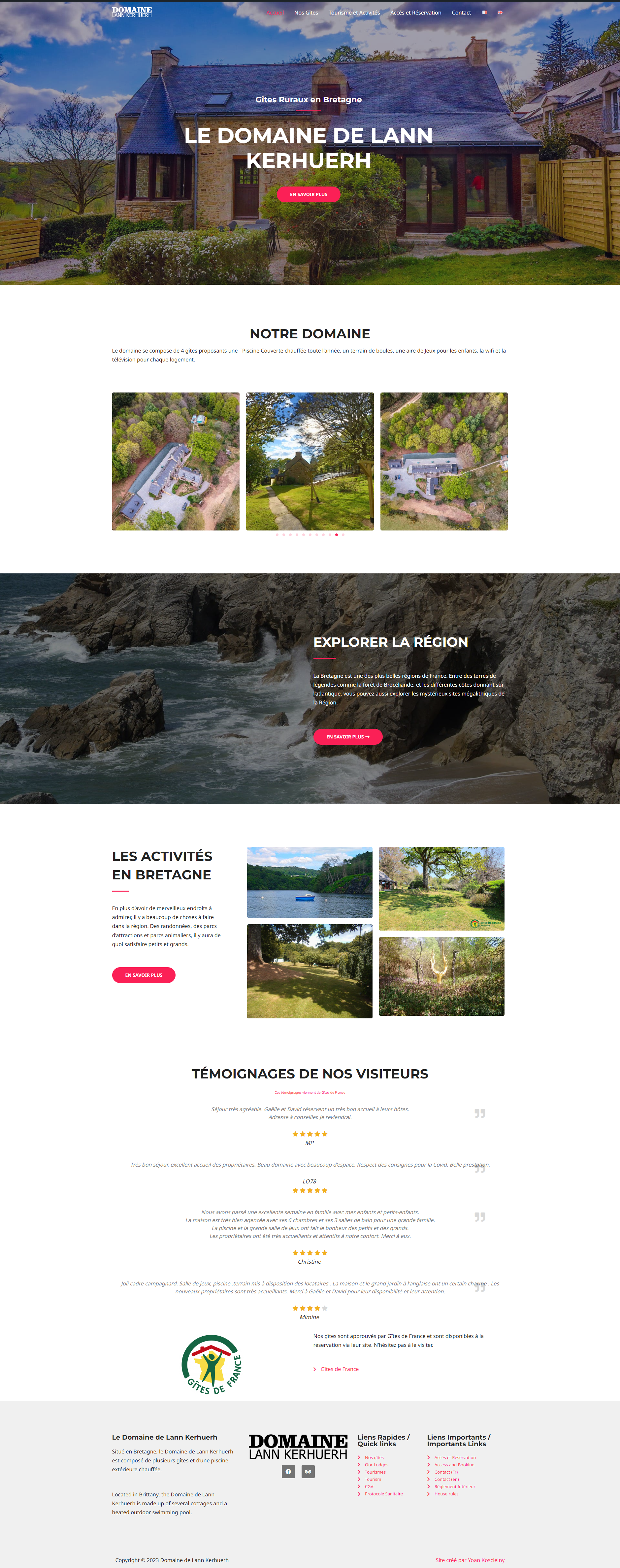 Screenshot Domaine Lann Kerhuerh