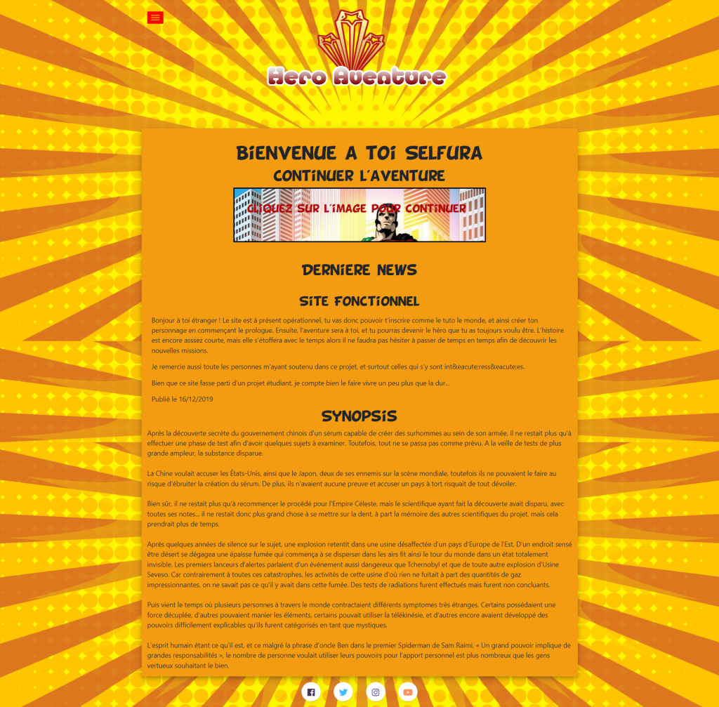 Site Hero Aventure