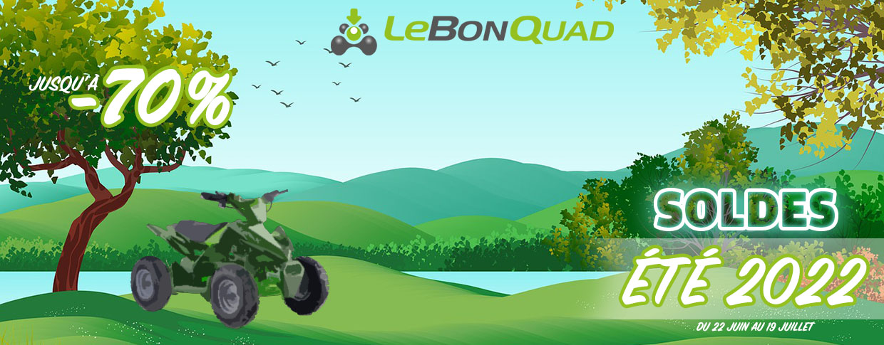 Bannière pour un site de vente de Quads