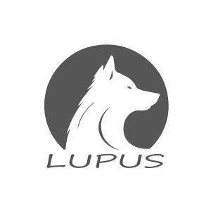 Logo avec un Loup,