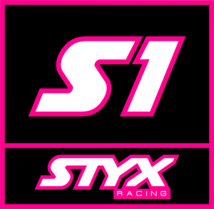 Logo pour carburateur de Moto, de la marque Styx en rose